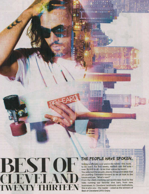 Scene Magazine Best of Cleveland 2013 cover page Scene Magazine Best of Cleveland 2013 cover page