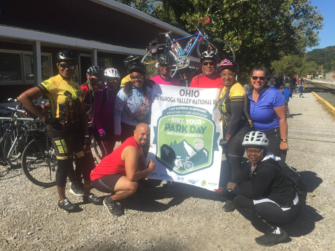 More visitors at Century Cycles in Peninsula on Bike Your Park Day in 2017