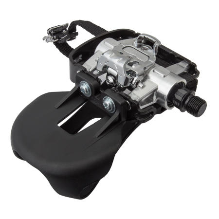 The mountain bike clip-in mechanism side of the Sunlite Training Pedal